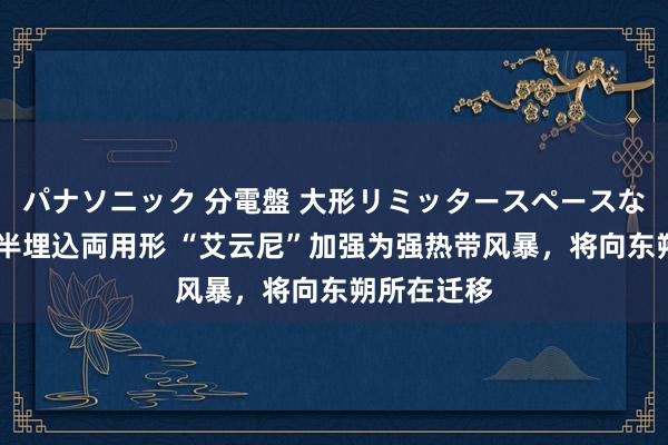 パナソニック 分電盤 大形リミッタースペースなし 露出・半埋込両用形 “艾云尼”加强为强热带风暴，将向东朔所在迁移