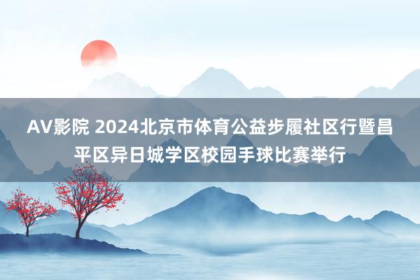 AV影院 2024北京市体育公益步履社区行暨昌平区异日城学区校园手球比赛举行