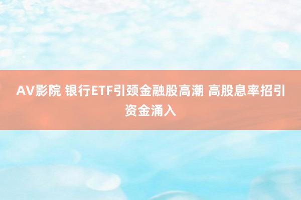 AV影院 银行ETF引颈金融股高潮 高股息率招引资金涌入