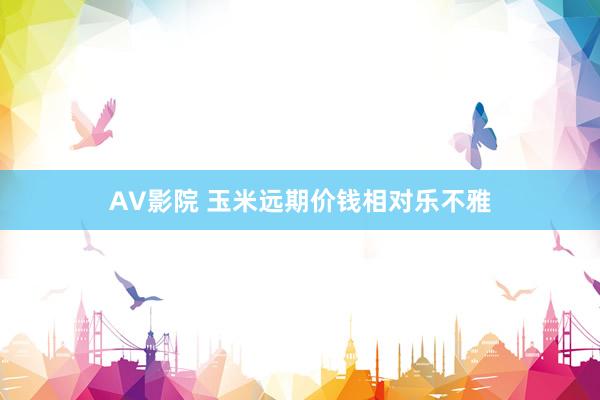 AV影院 玉米远期价钱相对乐不雅