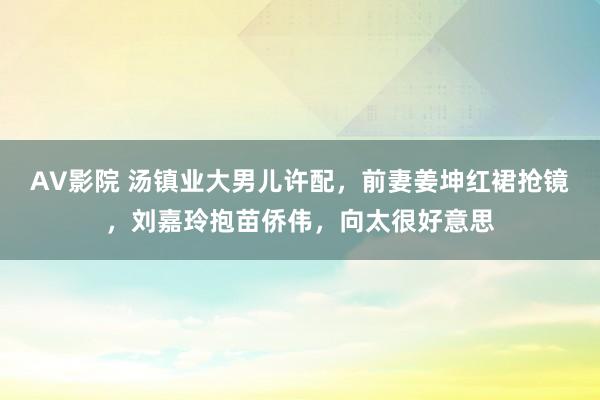 AV影院 汤镇业大男儿许配，前妻姜坤红裙抢镜，刘嘉玲抱苗侨伟，向太很好意思