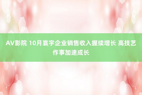 AV影院 10月寰宇企业销售收入握续增长 高技艺作事加速成长