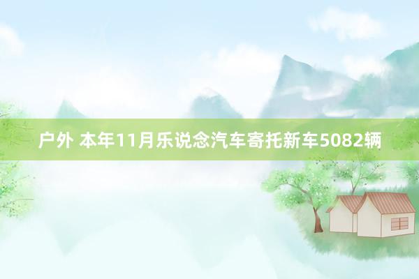 户外 本年11月乐说念汽车寄托新车5082辆