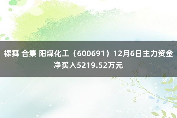 裸舞 合集 阳煤化工（600691）12月6日主力资金净买入5219.52万元