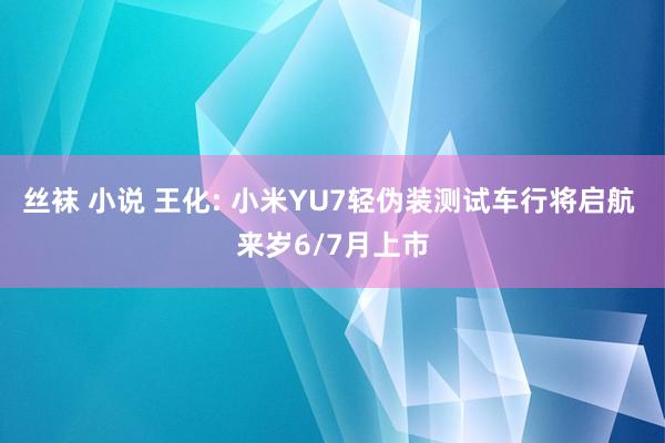 丝袜 小说 王化: 小米YU7轻伪装测试车行将启航 来岁6/7月上市