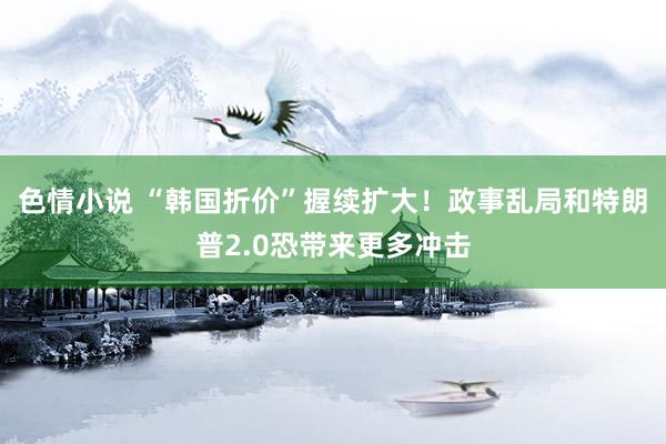 色情小说 “韩国折价”握续扩大！政事乱局和特朗普2.0恐带来更多冲击